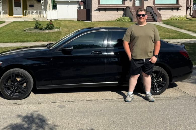 Ethan, Mercedes-Benz C300, at delivery